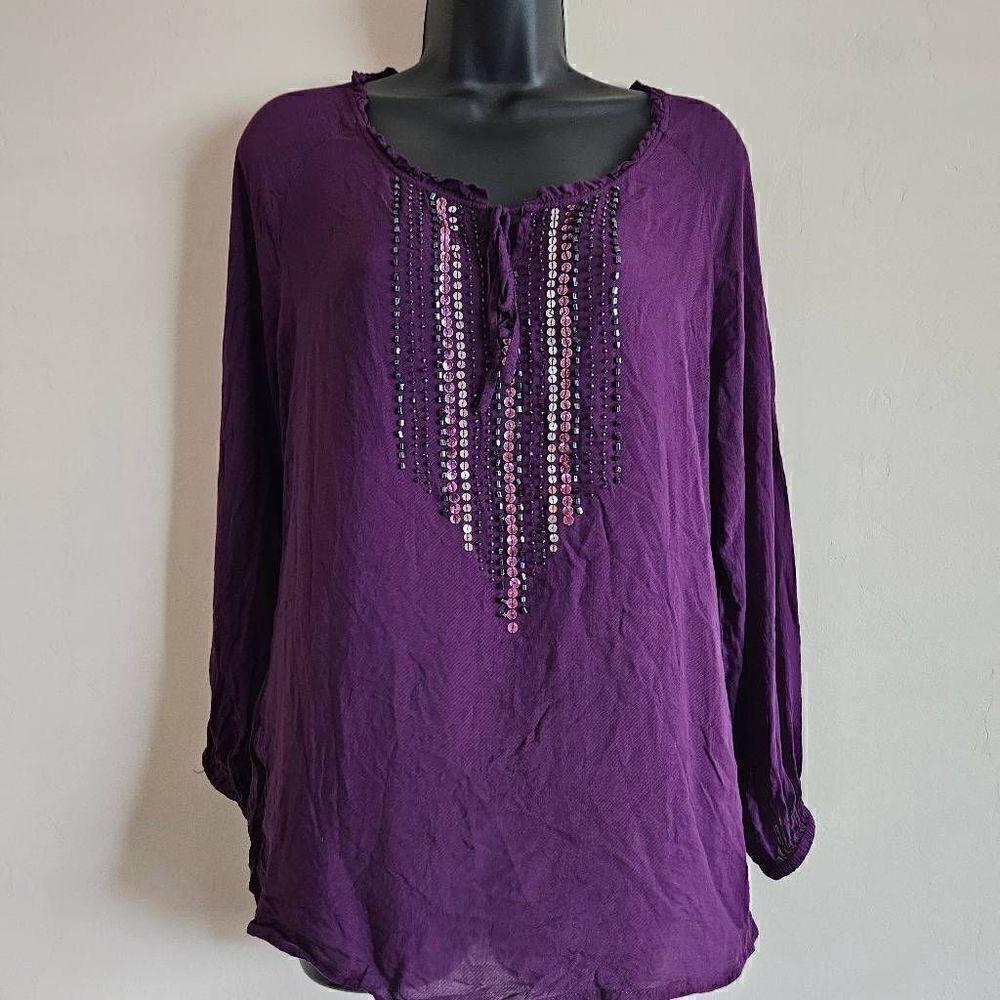 Nurture Beaded Boho Blouse